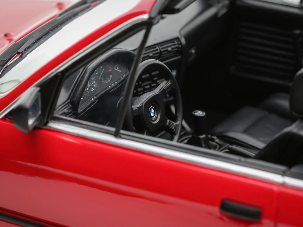 1986 BMW 325i Convertible Bright Red Limited Edition to 2000 pieces Worldwide 1/18 Model Car by Otto Mobile-2