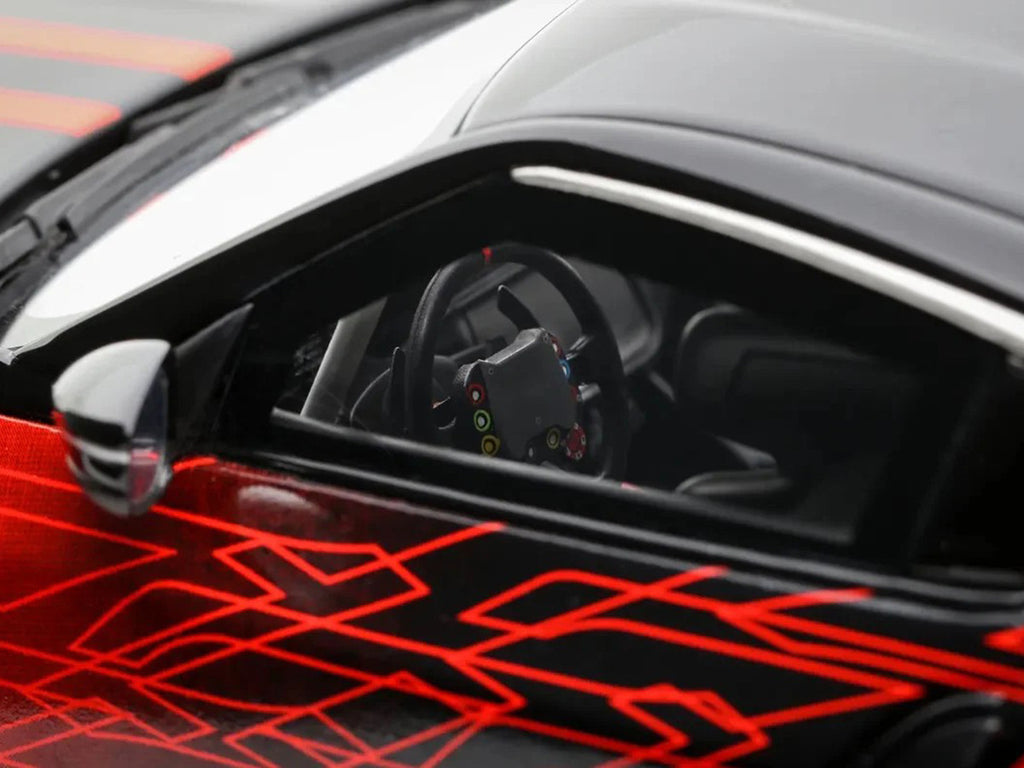 2022 Nissan Z GT4 #23 Black with Red Graphics "2022 SEMA Show" 1/18 Model Car by Otto Mobile-2