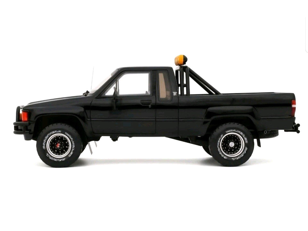 1985 Toyota Hilux SR5 Pickup Truck Black Limited Edition to 3000 pieces Worldwide 1/18 Model Car by Otto Mobile-0