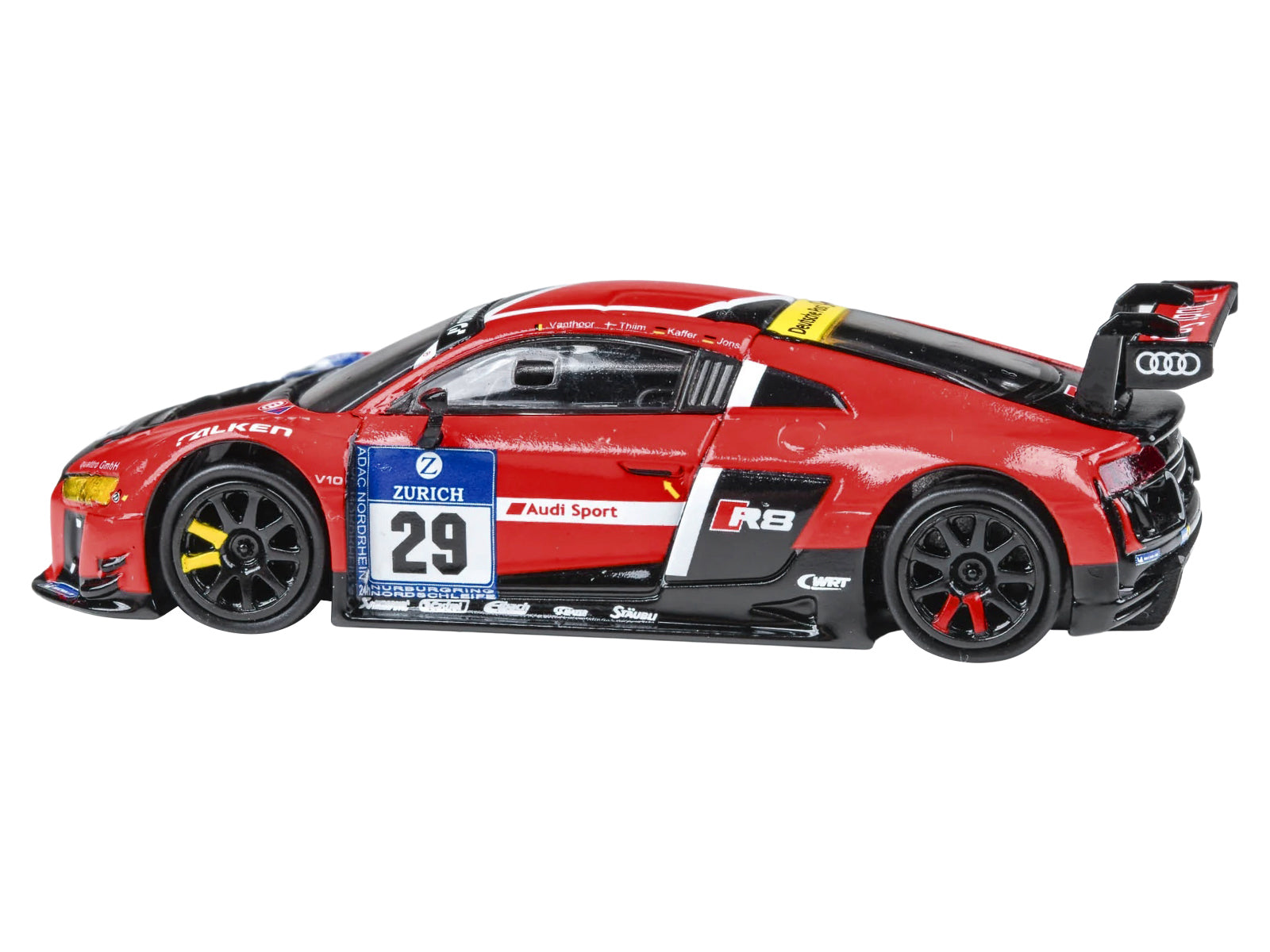 Audi R8 LMS #29 Nicki Thiim - Christer Jons - Pierre Kaffer "Audi Sport Team WRT" "24 Hours of Nurburgring" (2015) 1/64 Diecast Model Car by Paragon