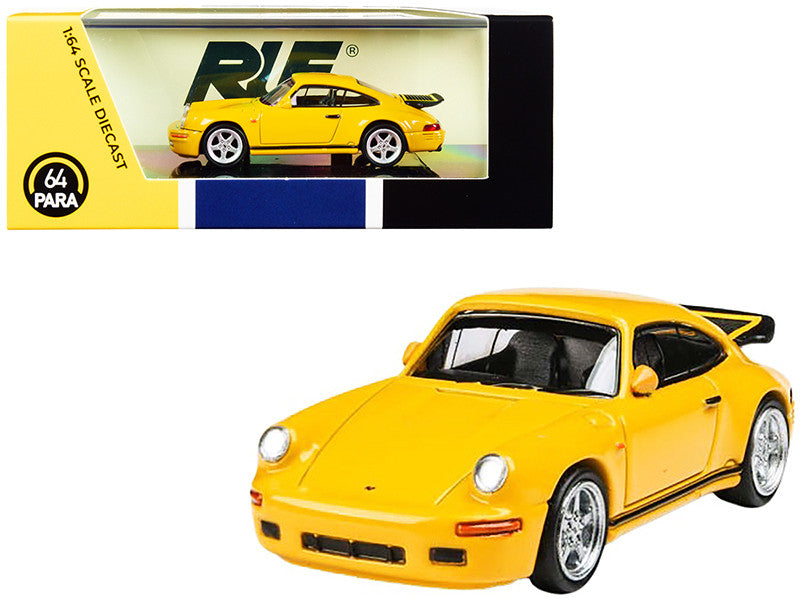 1987 RUF CTR Yellowbird Blossom Yellow 1/64 Diecast Model Car by Paragon-0