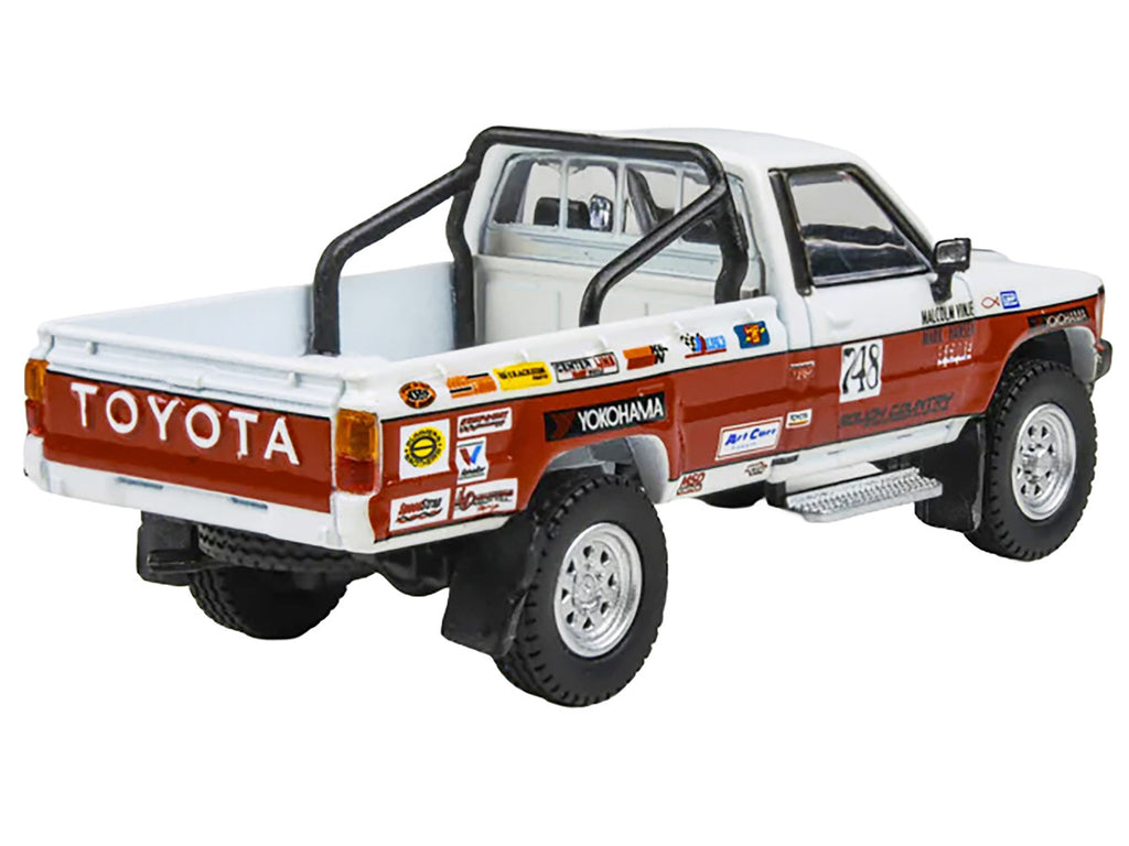 Toyota Hilux Pickup Truck #748 Malcolm Vinje - Mark Hansen "Mojave 250" (1987) 1/64 Diecast Model Car by Paragon Models-2