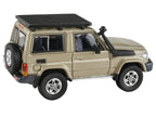 2014 Toyota Land Cruiser 71 SWB (Short Wheel Base) Sandy Taupe Brown 1/64 Diecast Model Car by Paragon Models-1