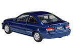 1999 Honda Civic Coupe Electron Blue Pearl Metallic with Sunroof 1/64 Diecast Model Car by Paragon