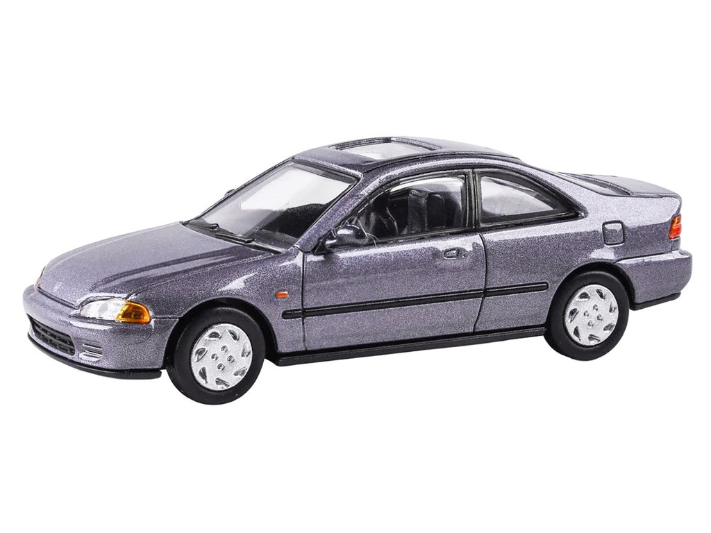 1995 Honda Civic Coupe EJ1 Horizon Gray Metallic with Sunroof 1/64 Diecast Model Car by Paragon-1