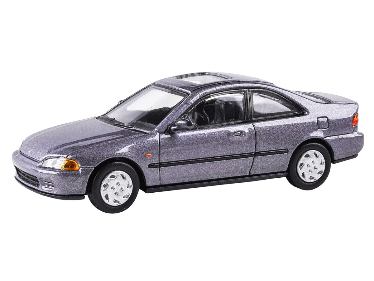 1995 Honda Civic Coupe EJ1 Horizon Gray Metallic with Sunroof 1/64 Diecast Model Car by Paragon-1