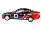1995 Honda Civic Coupe EJ1 #94 "Autocross - ADVAN" Black and Red 1/64 Diecast Model Car by Paragon
