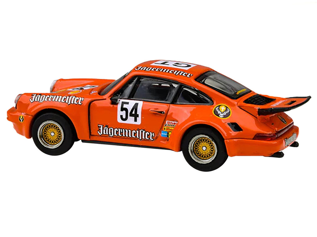 Porsche 911 Carrera RSR 3.0 #54 "Jaegermeister - Kremer" Orange 1/64 Diecast Model Car by Paragon Models-0