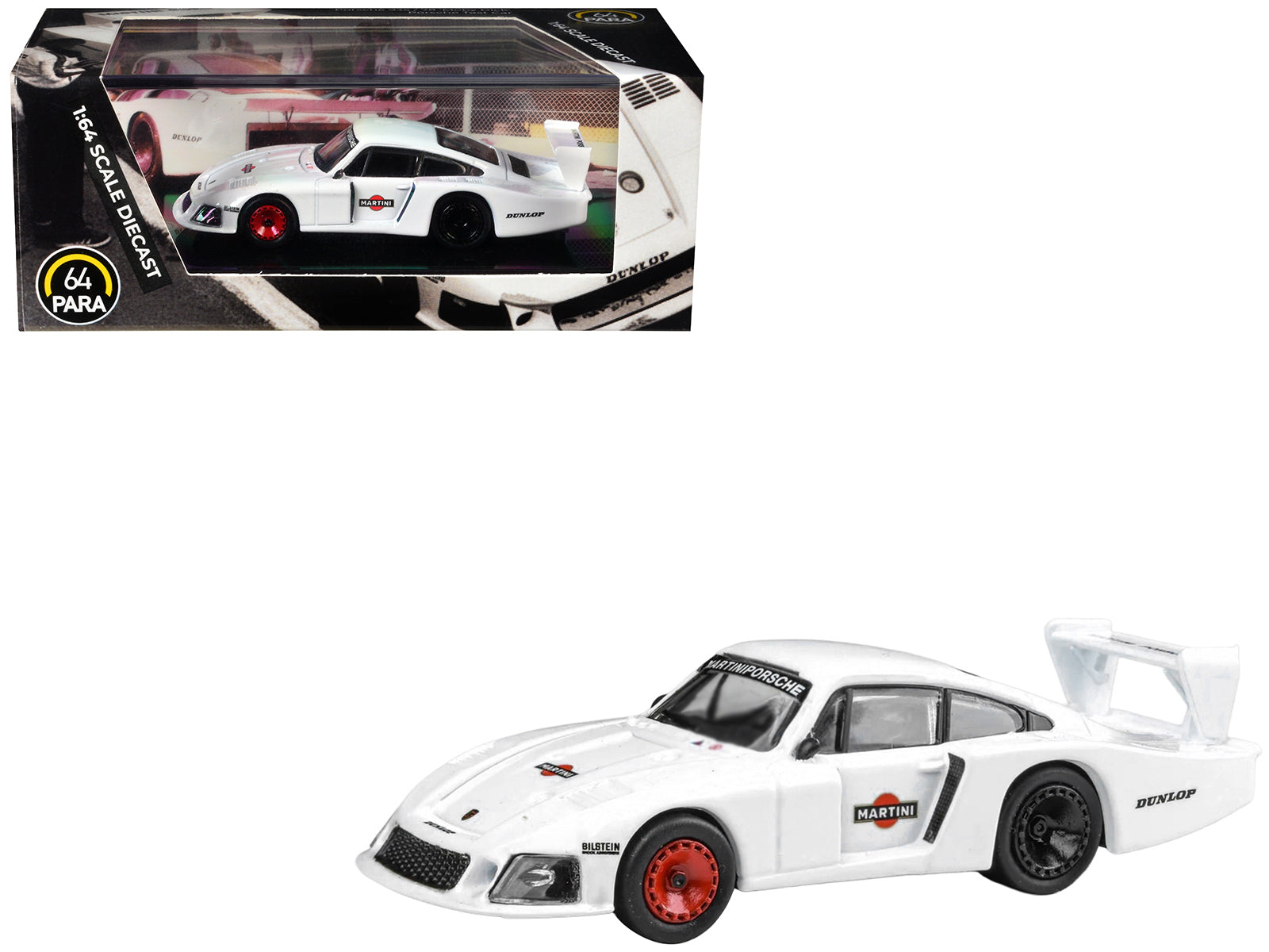 Porsche 935/78 Moby Dick "Martini Racing" White 1/64 Diecast Model Car by Paragon