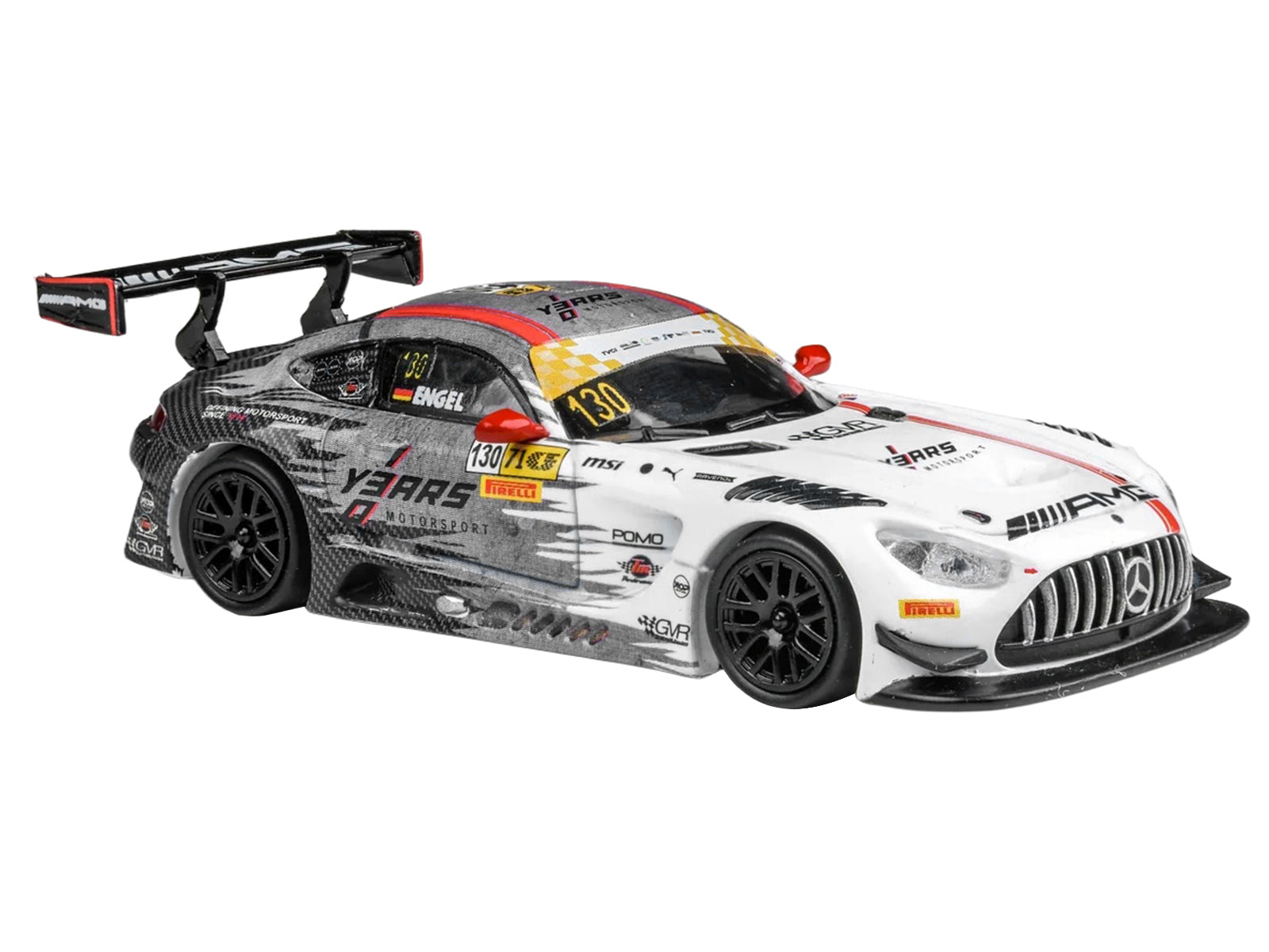 Mercedes-AMG GT3 #130 Maro Engel "GruppeM Racing" Winner "Macau GT Cup - FIA GT World Cup" (2024) 1/64 Diecast Model Car by Paragon