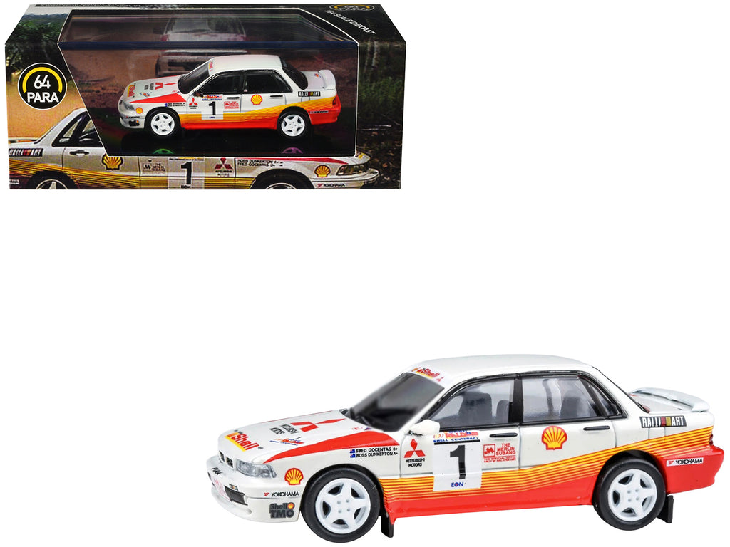 Mitsubishi Galant VR-4 RHD (Right Hand Drive) #1 Ross Dunkerton - Fred Gocentas Winner "APRC Rally Malaysia" (1991) 1/64 Diecast Model Car by Paragon