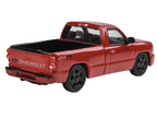 2006 Chevrolet Silverado 454 LSX Pickup Truck Victory Red 1/64 Diecast Model Car by Paragon Models-0