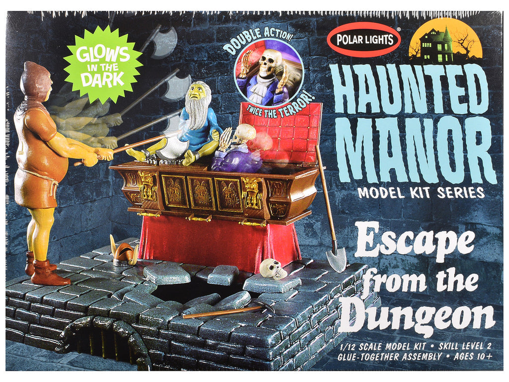 Skill 2 Model Kit Haunted Manor "Escape from the Dungeon" Diorama Set 1/12 Scale Model by Polar Lights-2