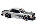Skyline GT-R V8 Drift "Hakosuka" RHD (Right Hand Drive) Silver Metallic with Carbon Hood and Shark Mouth Graphics "Enigma Exclusive Edition" 1/64 Diecast Model Car by Pop Race-0