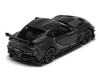 Toyota Supra DarwinPro Black with Gold Accents "Enigma Exclusive Edition" 1/64 Diecast Model Car by Pop Race