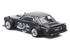 Skyline GT-R V8 Drift "Hakosuka" RHD (Right Hand Drive) "Coca-Cola" Black 1/64 Diecast Model Car by Pop Race-3