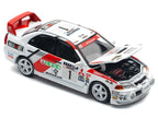 Mitsubishi Lancer Evolution IV RHD (Right Hand Drive) #1 Tommi Makinen - Seppo Harjanne Winner "Rally de Catalunya" (1997) 1/64 Diecast Model Car by Pop Race-1