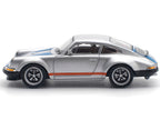 Singer 964 Silver Metallic with Blue and Red Stripes 1/64 Diecast Model Car by Pop Race-2