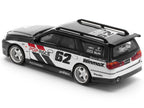 GT-R Stagea RHD (Right Hand Drive) #62 "Simon's Garage" Black with White Sides 1/64 Diecast Model Car by Pop Race-3