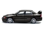 Mitsubishi Lancer Evolution IV RHD (Right Hand Drive) Pyrenees Black Pearl 1/64 Diecast Model Car by Pop Race-2