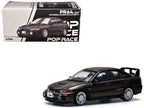 Mitsubishi Lancer Evolution IV RHD (Right Hand Drive) Pyrenees Black Pearl 1/64 Diecast Model Car by Pop Race-3