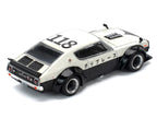 Skyline KPGC110 "Kenmeri" RHD (Right Hand Drive) "Japan National Police Agency Livery" Black and White 1/64 Diecast Model Car by Pop Race-0