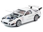Mazda RX7 (FC3S) RE Amemiya RHD (Right Hand Drive) White 1/64 Diecast Model Car by Pop Race-2
