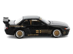 Pandem S13 RHD (Right Hand Drive) Black with Gold Accents 1/64 Diecast Model Car by Pop Race-0
