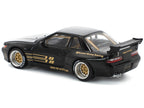 Pandem S13 RHD (Right Hand Drive) Black with Gold Accents 1/64 Diecast Model Car by Pop Race-3