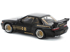 Pandem S13 RHD (Right Hand Drive) Black with Gold Accents 1/64 Diecast Model Car by Pop Race