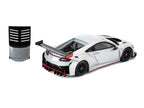 Honda NSX GT3 EVO22 Silver Metallic "Brazilian Event Exclusive" 1/64 Diecast Model Car by Pop Race-1