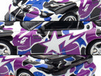 Mazda RX-7 (FD3S) RHD (Right Hand Drive) "BAPE (A Bathing Ape)" Purple Camouflage 1/64 Diecast Model Car by Pop Race-2