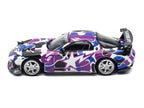 Mazda RX-7 (FD3S) RHD (Right Hand Drive) "BAPE (A Bathing Ape)" Purple Camouflage 1/64 Diecast Model Car by Pop Race-3