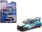 Pandem GR Yaris RHD (Right Hand Drive) #99 "Auto Finesse" Blue and White with Graphics "Enigma Exclusive Edition" 1/64 Diecast Model Car by Pop Race