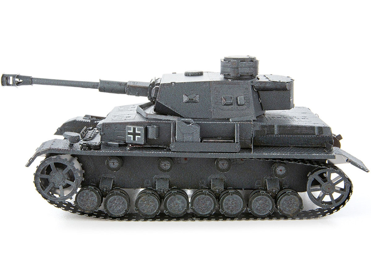 Model Kit German Panzer IV Tank (Challenging Difficulty) Steel Model by Metal Earth-1