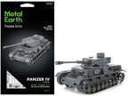 Model Kit German Panzer IV Tank (Challenging Difficulty) Steel Model by Metal Earth-4