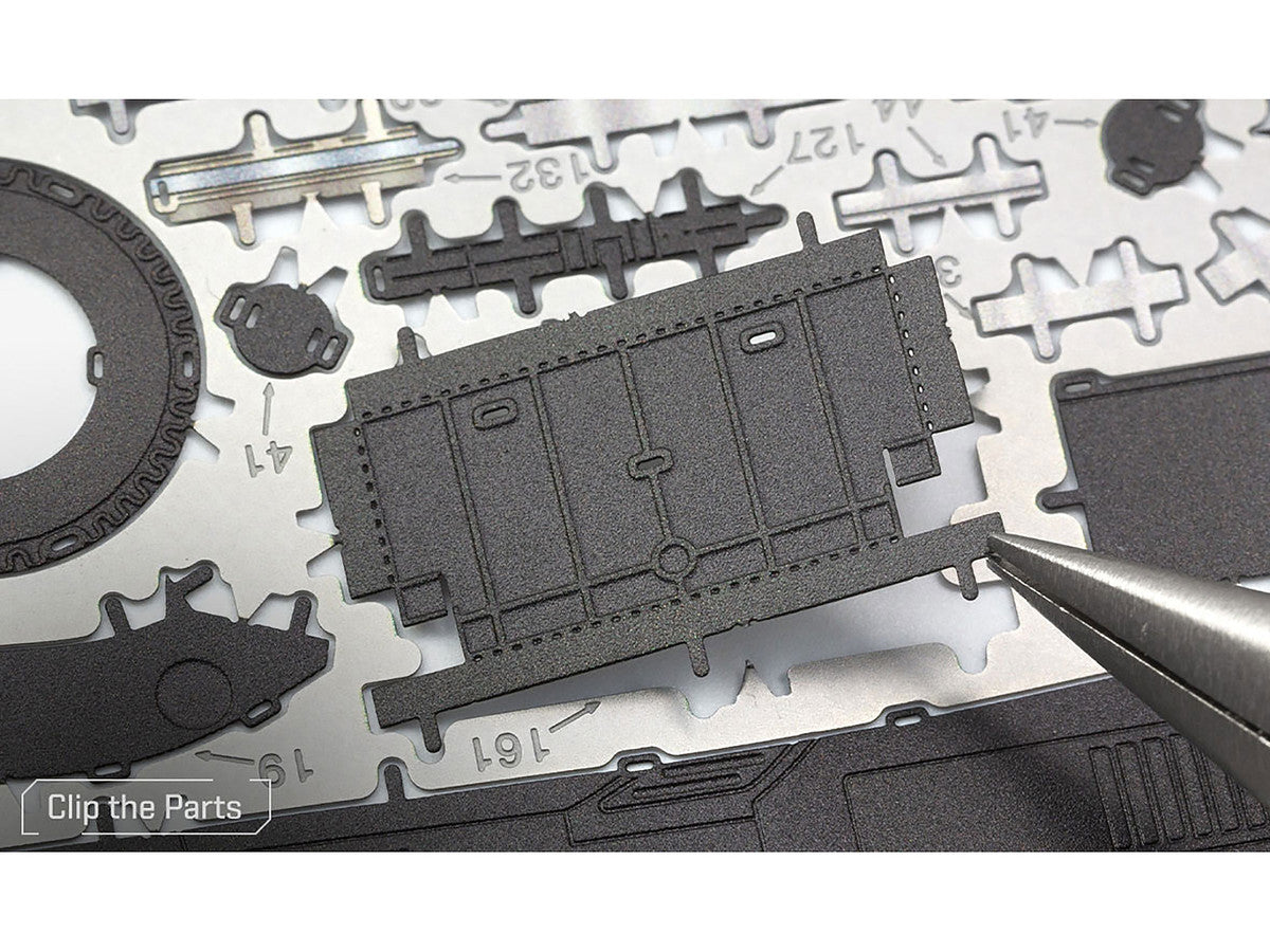 Model Kit 1989 Batmobile Black "Batman" (1989) Movie (Challenging Difficulty) Steel Model by Metal Earth-3