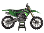 Model Kit Kawasaki KX450 Off-Road Motorcycle Green (Challenging Difficulty) Steel Model by Metal Earth-2
