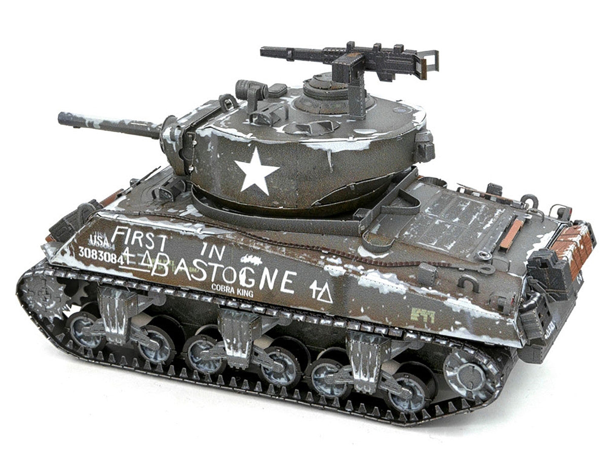 Model Kit United States M4 Sherman Tank (Moderate Difficulty) Steel Model by Metal Earth-2