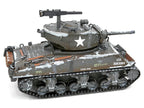 Model Kit United States M4 Sherman Tank (Moderate Difficulty) Steel Model by Metal Earth-1