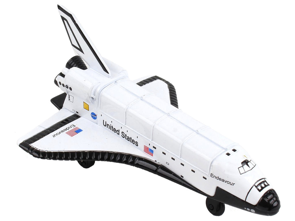 NASA "Endeavour" Space Shuttle White "United States" with Runway Section Diecast Model Airplane by Runway24-1