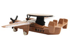Northrop Grumman E-2C Hawkeye Aircraft Tan "United States Navy" with Runway Section Diecast Model Airplane by Runway24-1