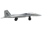 McDonnell Douglas F-15 Eagle Fighter Aircraft Gray Camouflage "United States Air Force" with Runway Section Diecast Model Airplane by Runway24-1