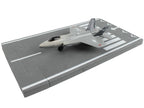 Lockheed Martin F-35 Lightning II Aircraft Gray "Joint Strike Fighter" with Runway Section Diecast Model Airplane by Runway24-1
