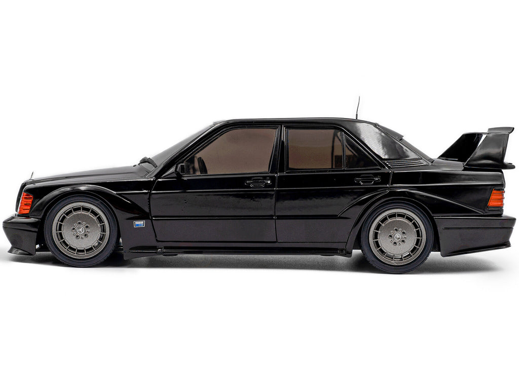 Mercedes Benz 190 Evolution II (W201) "Solido Works" Black 1/18 Diecast Model Car by Solido