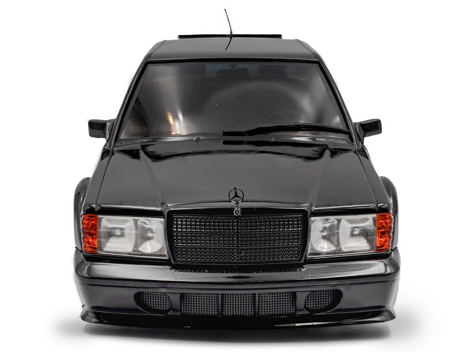 Mercedes Benz 190 Evolution II (W201) "Solido Works" Black 1/18 Diecast Model Car by Solido