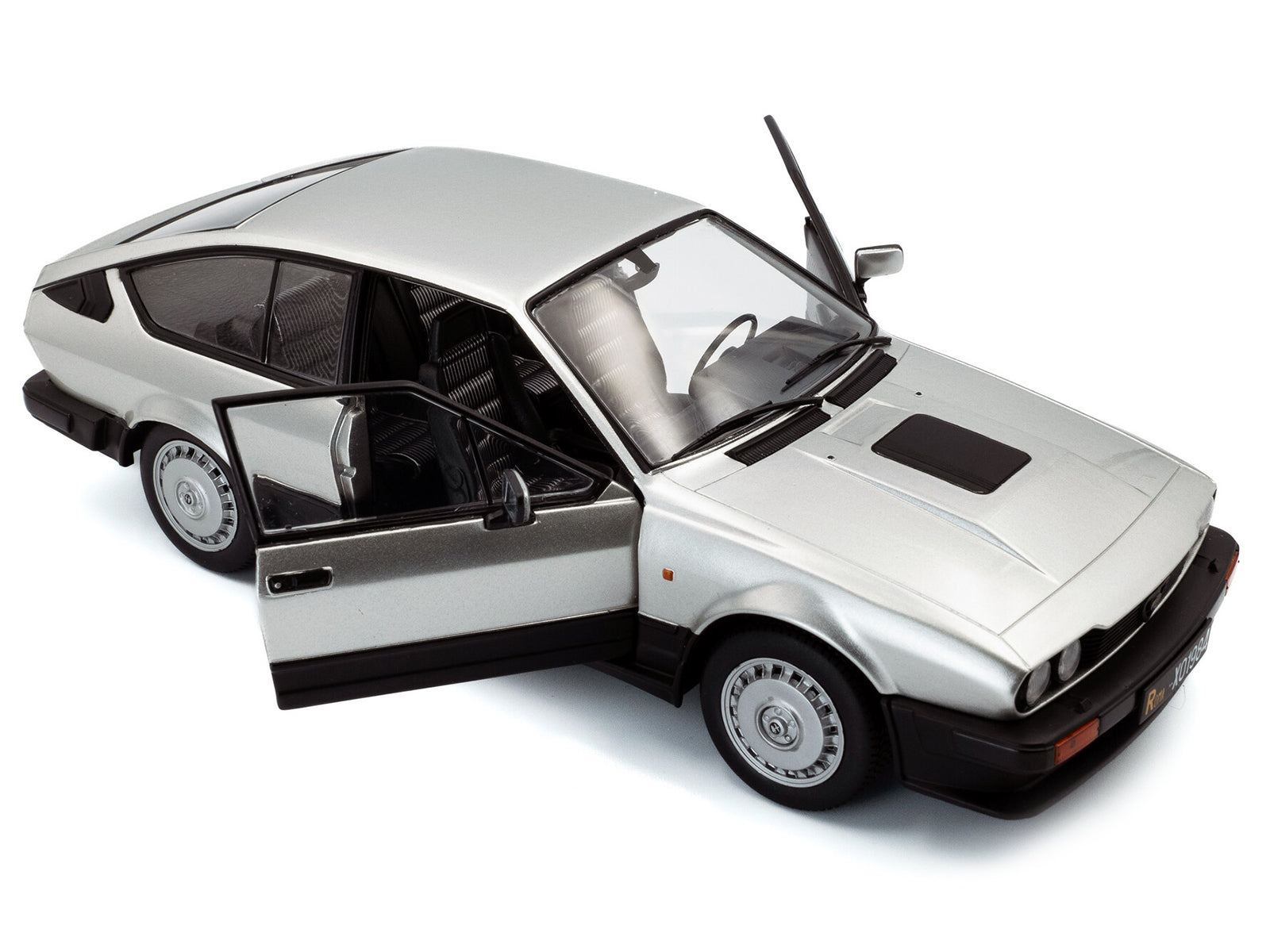 1984 Alfa Romeo GTV6 Silver Metallic 1/18 Diecast Model Car by Solido