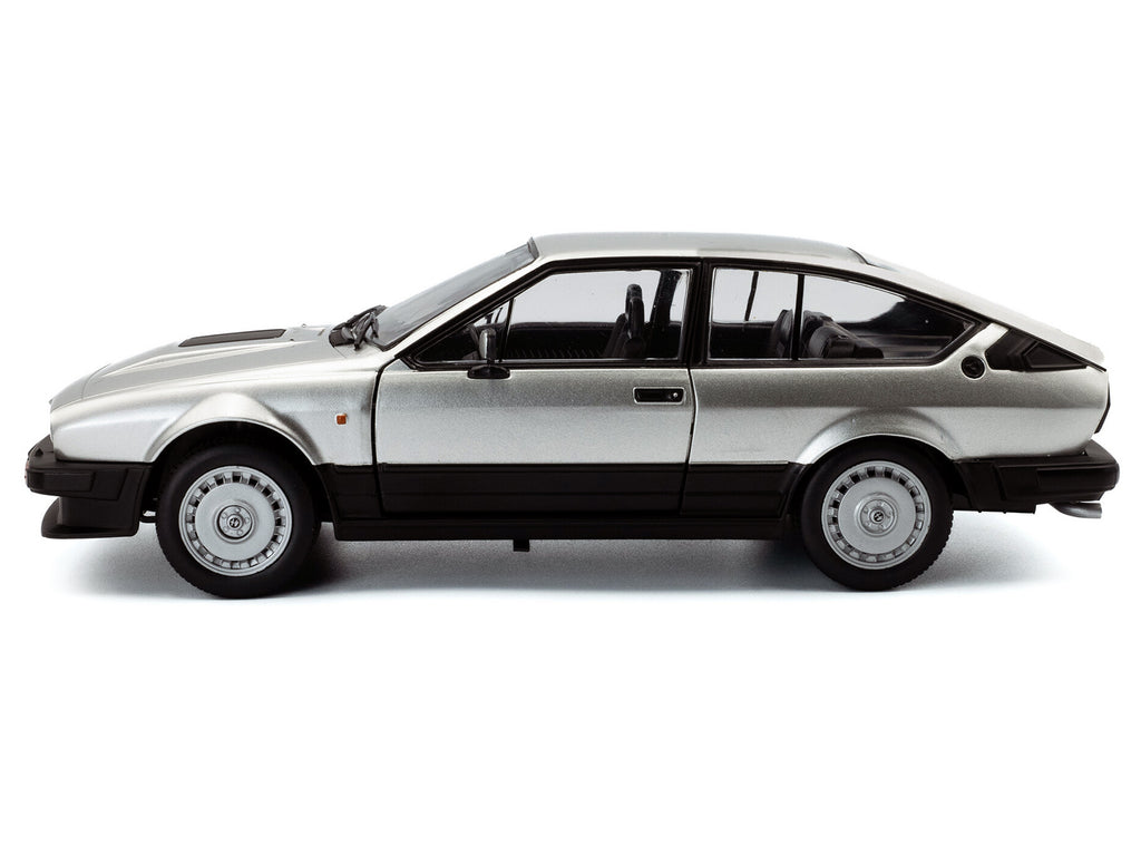 1984 Alfa Romeo GTV6 Silver Metallic 1/18 Diecast Model Car by Solido