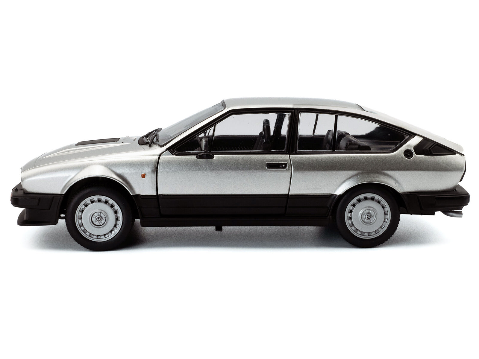 1984 Alfa Romeo GTV6 Silver Metallic 1/18 Diecast Model Car by Solido