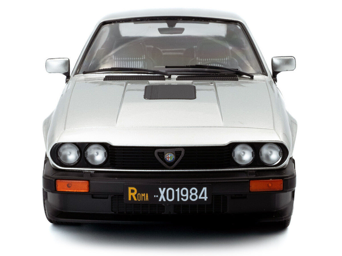 1984 Alfa Romeo GTV6 Silver Metallic 1/18 Diecast Model Car by Solido-1